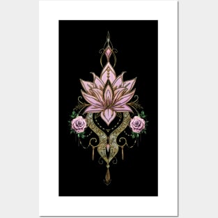 Beautiful lotus blossom Posters and Art